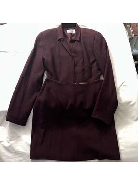 Vintage Wool Skirt Suit Made in Canada Beechers Brook Size 10